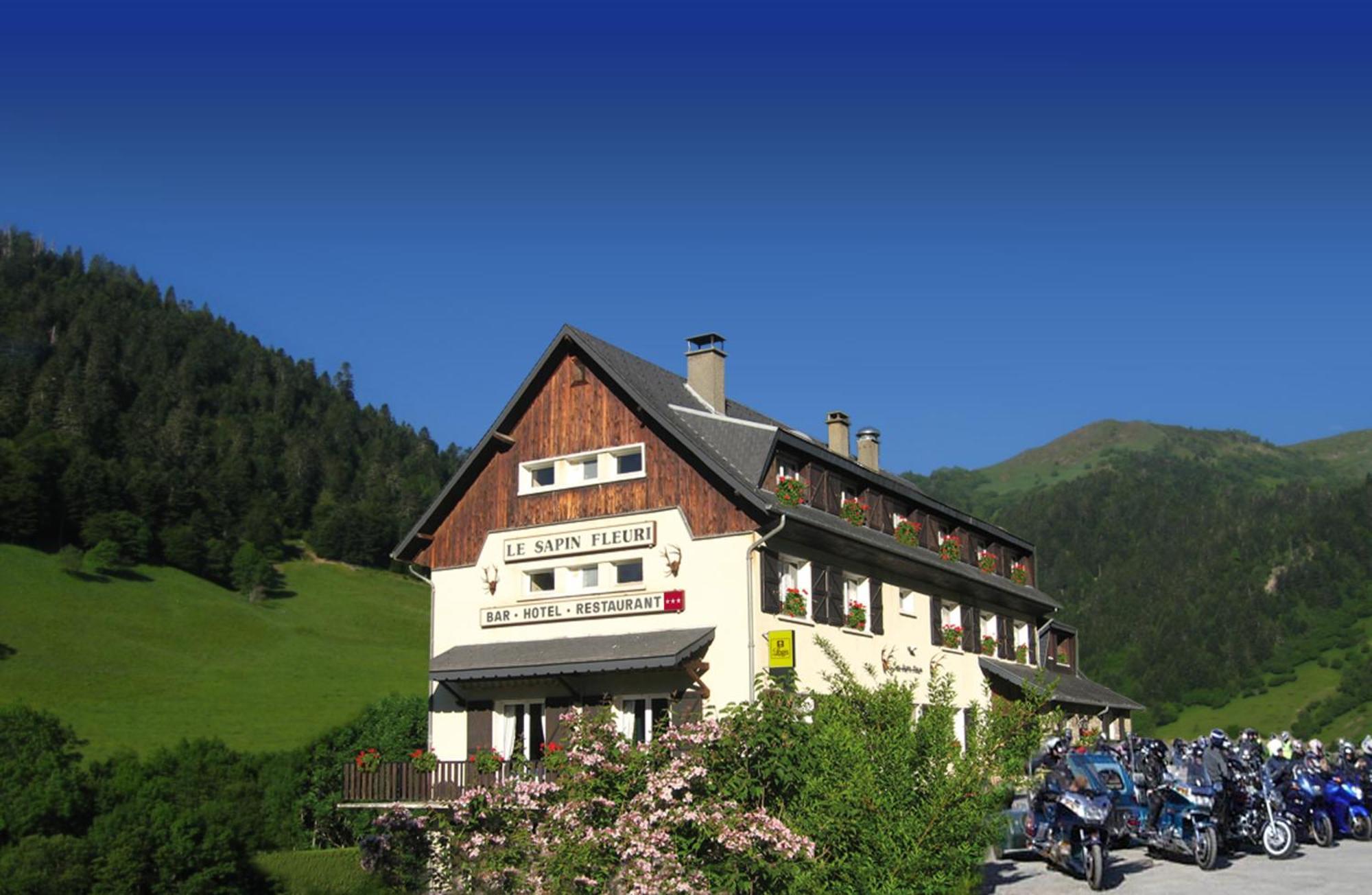 Hotel - Restaurant - Bar - Le Sapin Fleuri Bourg-dʼOueil المظهر الخارجي الصورة